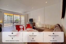 STUDIO MODERNE ET LUMINEUX  à  10mn du Palais des Festivals