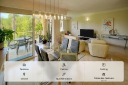 TRES BEAU 3 CHAMBRES TERRASSE PISCINE box  25 minutes du palais