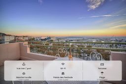 SEA VIEW 1 BEDROOM DUPLEX 2 mn from Palais des Festivals